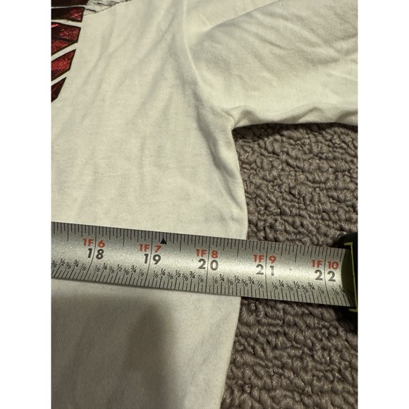 American Fighter Long Sleeve T-Shirt Premium Athletics Mens Medium White‎ Clean - Picture 4 of 6